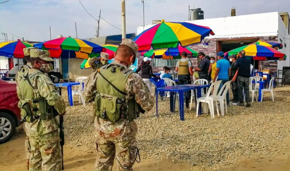 Los operativos son realizados mediante patrullaje integrado entre PNP, Ejército y Seguridad Ciudadana. Foto: Prensa Huanchaco