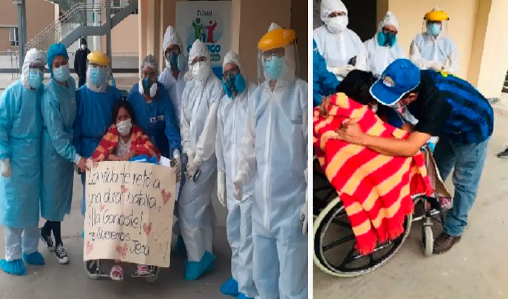 Doña Jesusa Huamanñahui se reencontró con su esposo. Foto: Difusión