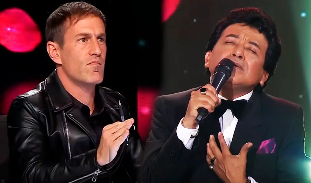 El imitador peruano llegó desde Chiclayo al set de televisión. Foto: capturas Latina