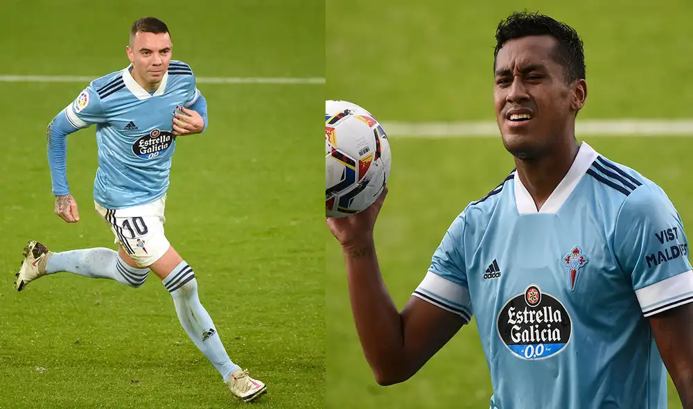 Renato Tapia afirmó que el Celta de Vigo necesita de Iago Aspas para funcionar futbolísticamente. Foto: AFP