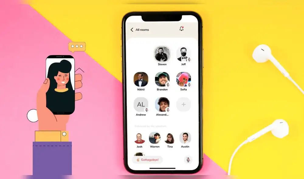 Clubhouse es una app gratuita exclusiva para iPhone. Foto: TechCrunch Clubhouse es una app gratuita exclusiva para iPhone. Foto: TechCrunch