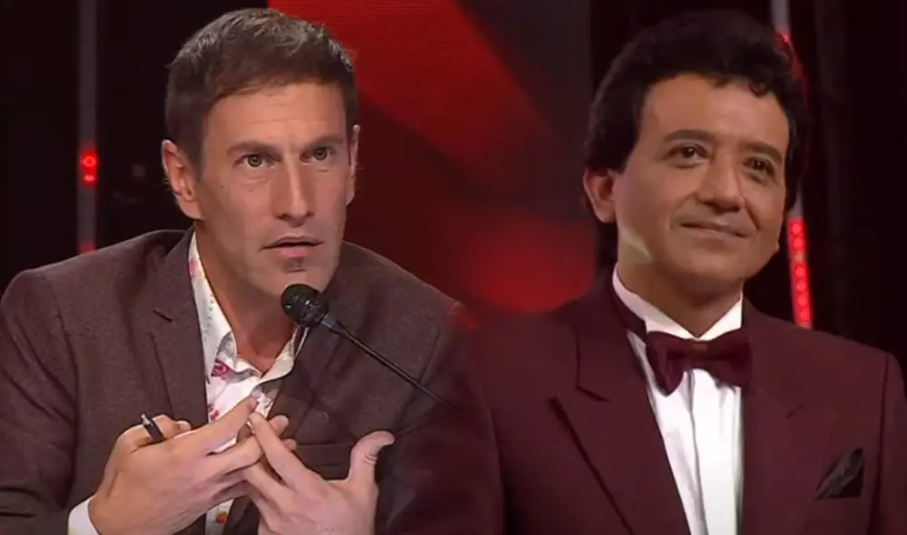 Mauri Stern aconseja al imitador de José José para que mejore su participación en Yo soy. Foto: captura de Latina