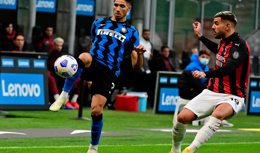 El encuentro Inyter vs. Milan empieza a las 2.45 p. m. (hora peruana). Foto: AFP