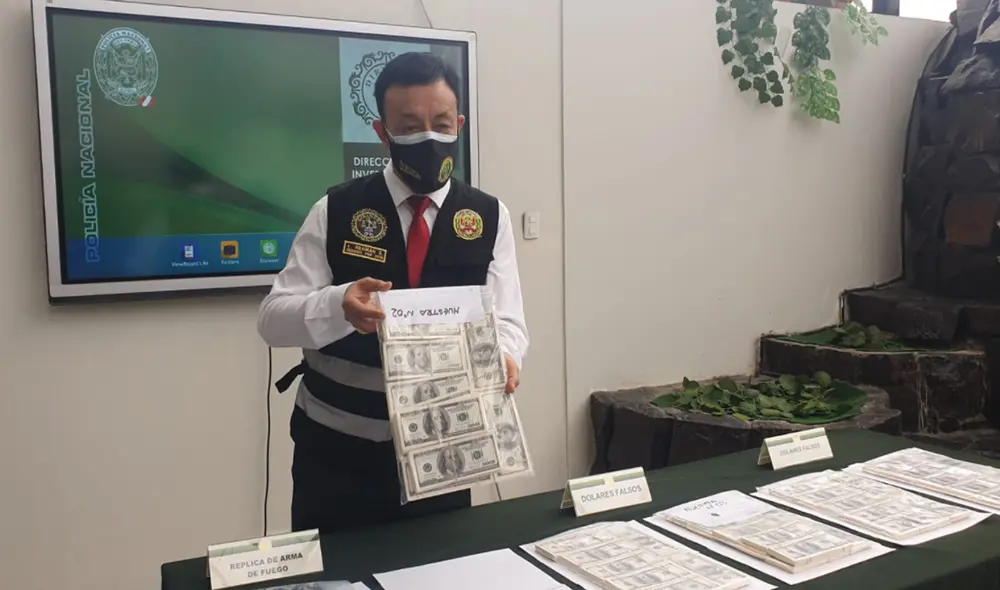 Dinero adulterado iba a ser comercializado en el extranjero, según la División de Estafas de la PNP. Foto: Jessica Merino / URPI - GLR