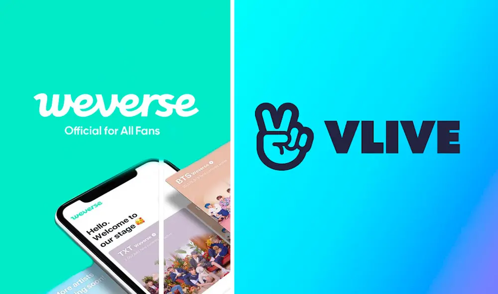 Weverse y VLive son las apps más usadas por los fanáticos de K-pop. Foto: Big Hit/Naver Weverse y VLive son las apps más usadas por los fanáticos de K-pop. Foto: Big Hit/Naver