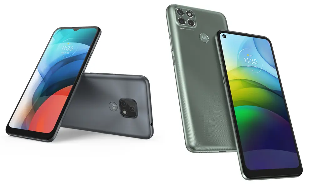 El Moto E7 y Moto G9 Power pertenecen a las gamas de entrada y media, respectivamente. Foto: Motorola El Moto E7 y Moto G9 Power pertenecen a las gamas de entrada y media, respectivamente. Foto: Motorola