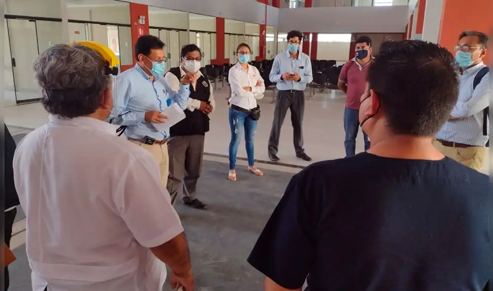 Delegación llegó a Camaná para evaluar situación del coronavirus. Foto: Gerencia Regional de Salud.