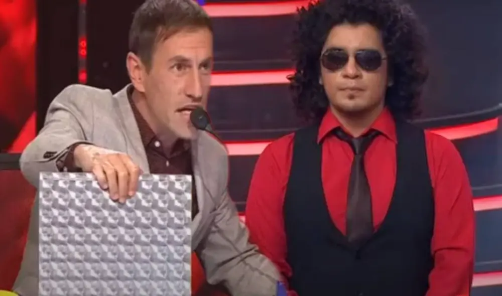 El imitador de Andrés Calamaro agradeció el apoyo. Foto: captura y composición Latina