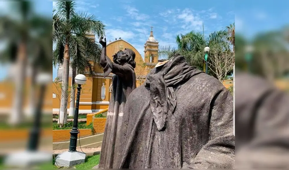Municipalidad de Barranco ya está arreglando la estatua. Foto: Lima Antigua