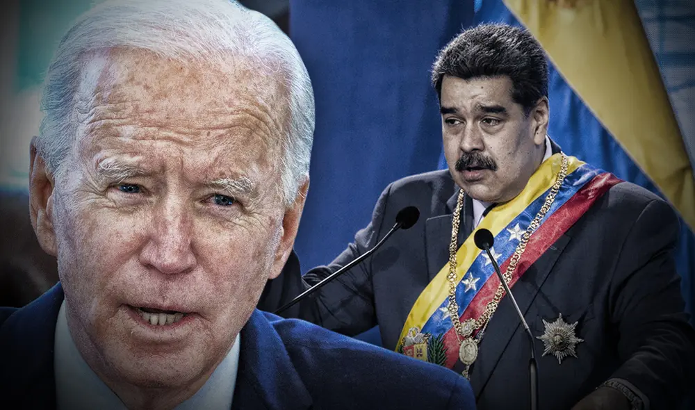 Funcionarios del Gobierno de Joe Biden viajaron a Caracas para reunirse con el régimen de Nicolás Maduro. Foto: composición/AFP Funcionarios del Gobierno de Joe Biden viajaron a Caracas para reunirse con el régimen de Nicolás Maduro. Foto: composición/AFP