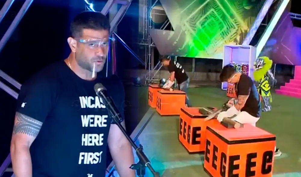 Ambos compitieron para poder llevarse a Melissa Loza y Paloma a su equipo. Foto: captura, América TV Ambos compitieron para poder llevarse a Melissa Loza y Paloma a su equipo. Foto: captura, América TV