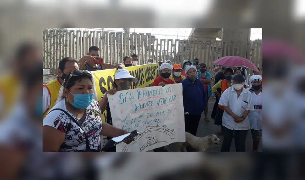 Vecinos reclaman uso de puente peatonal. Foto: César Zorrilla, URPI GLR
