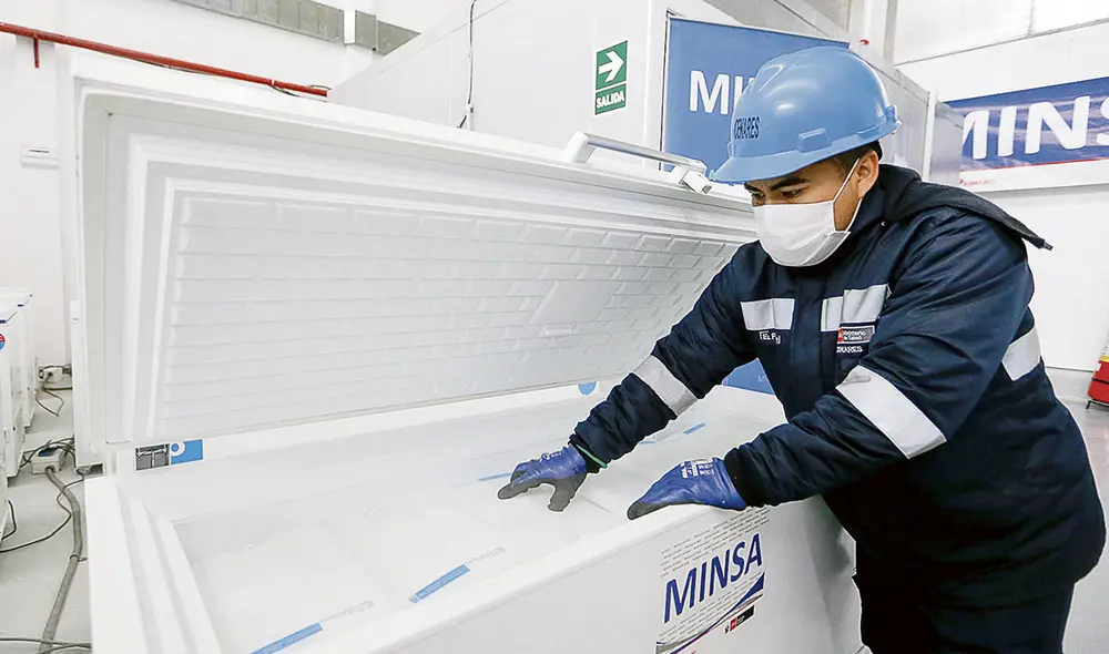 Equipos. La cadena de frío del Minsa está lista para recibir la vacuna de Sinopharm. Foto: difusión Equipos. La cadena de frío del Minsa está lista para recibir la vacuna de Sinopharm. Foto: difusión