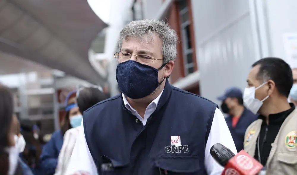 Piero Corvetto, jefe de la ONPE, se mostró optimista de realizar unas elecciones exitosas. Foto: GLR/JOHN REYES