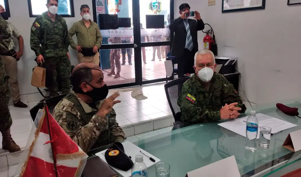 Perú y Ecuador han tomado acciones en la frontera de manera conjunta. Foto: Ministerio de Defensa ecuatoriano, EFE
