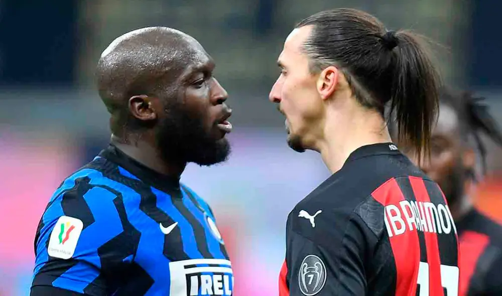 Zlatan y Lukaku se enfrascaron en una pelea en partido por Copa Italia. Foto: difusión