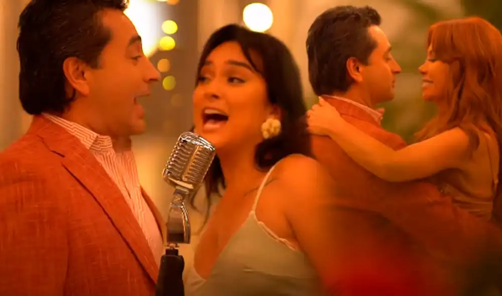 Alfredo Zambrano y Daniela Darcourt estrenaron la canción y videoclip de "Probablemente". Foto: captura Magaly Medina / YouTube