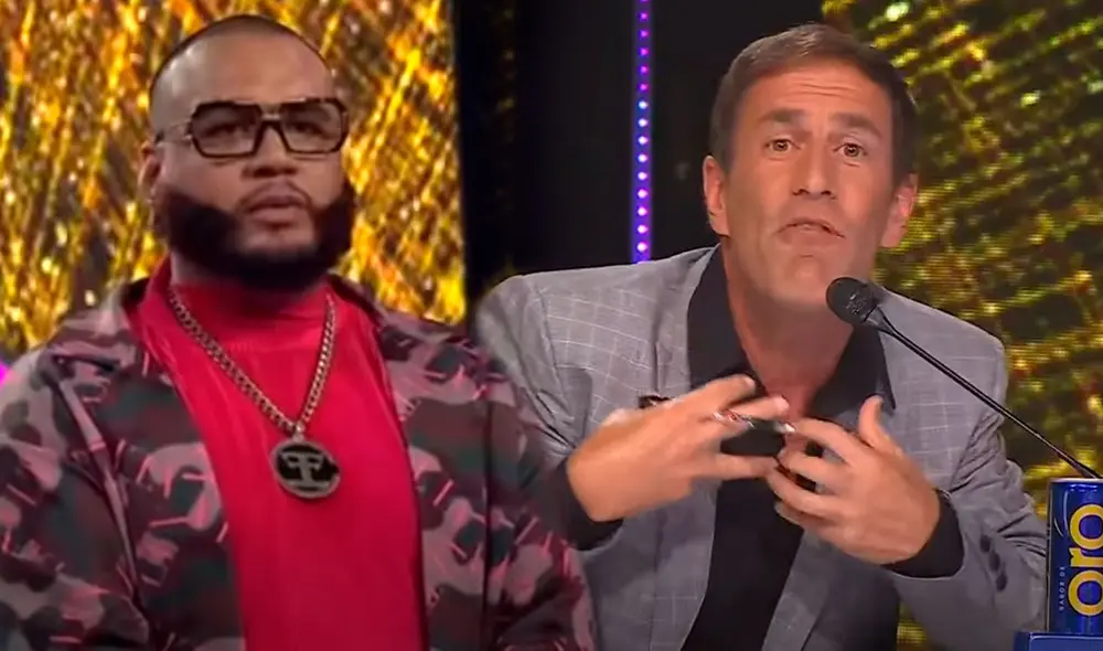 "Me equivoqué", fueron las palabras del integrante de Magneto al imitador. Foto: captura de Latina "Me equivoqué", fueron las palabras del integrante de Magneto al imitador. Foto: captura de Latina