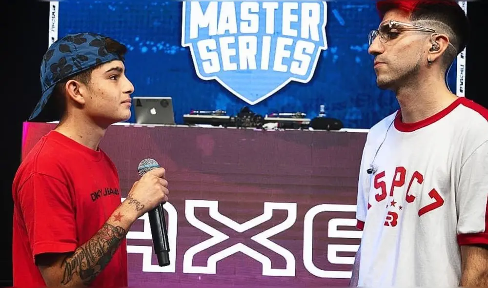 La desafortunada rima de El Menor ante Acertijo en FMS Chile. Foto UR. La desafortunada rima de El Menor ante Acertijo en FMS Chile. Foto UR.