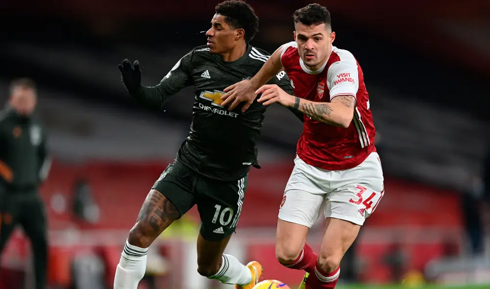 Arsenal y Manchester United chocan por la jornada 21 de la Premier League. Foto: EFE