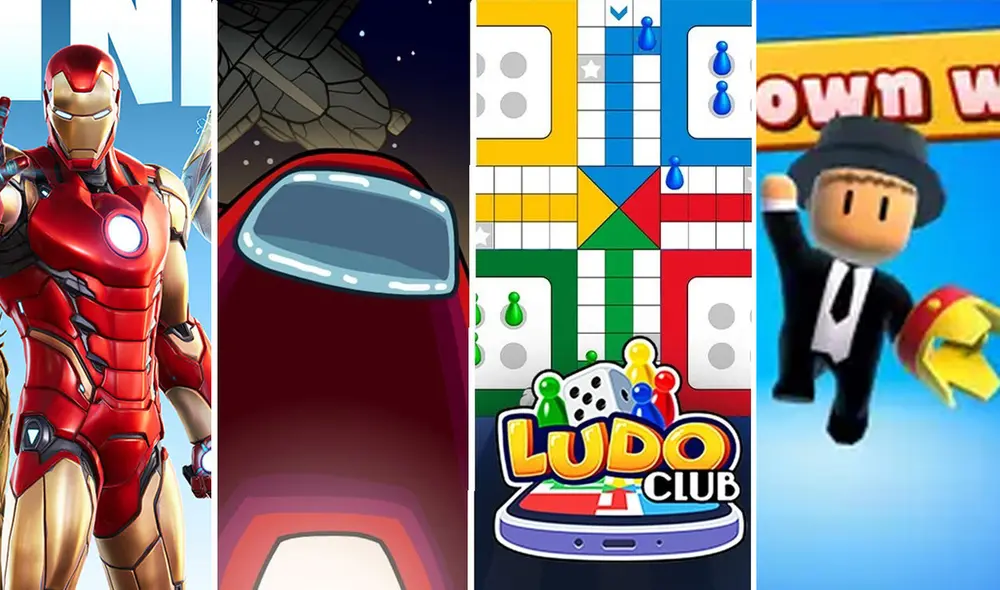 Fortnite, Among Us, Ludo Club, Stumble Guys son algunos juegos para pasarla con amigos. Foto: composición La República