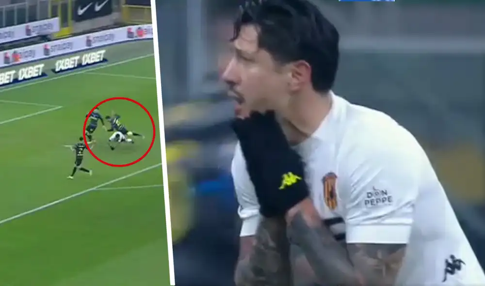 Gianluca Lapadula tiene cuatro goles con Benevento en la temporada 2020-2021. Foto: captura de ESPN