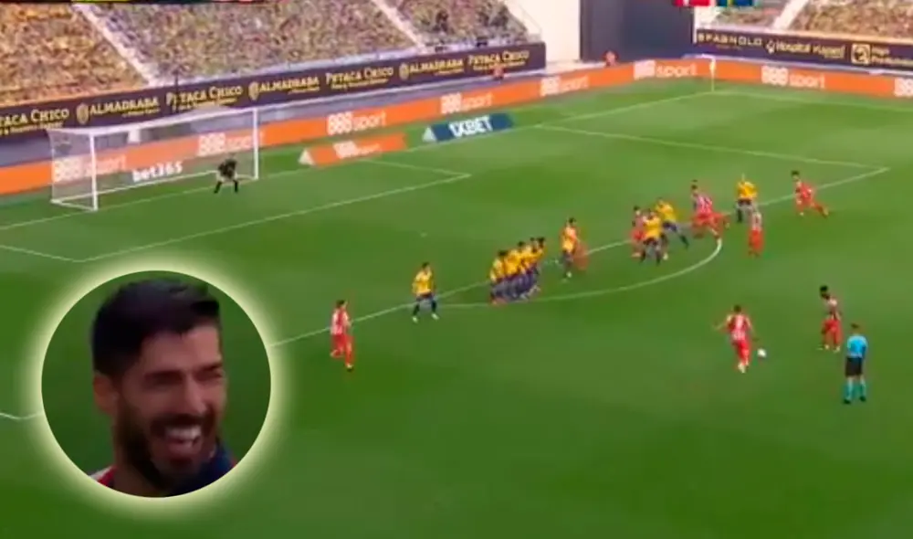 Luis Suárez llegó a los 14 goles con el Atlético Madrid en la presente temporada 2020-21. Foto: captura ESPN Luis Suárez llegó a los 14 goles con el Atlético Madrid en la presente temporada 2020-21. Foto: captura ESPN