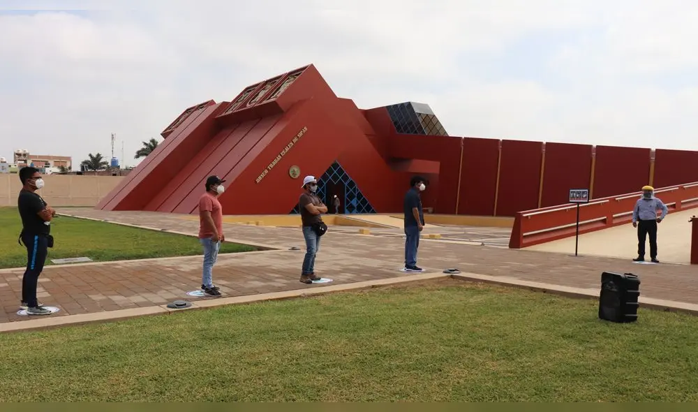 Por la pandemia visitas a Museo Tumbas Reales de Sipán se redujo en un 76% en el 2020. Foto: Museo Tumbas Reales de Sipán Por la pandemia visitas a Museo Tumbas Reales de Sipán se redujo en un 76% en el 2020. Foto: Museo Tumbas Reales de Sipán