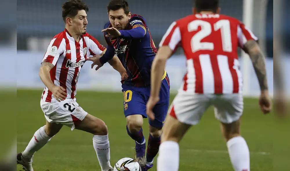 La última vez que se enfrentaron FC Barcelona y Athletic Bilbao fue en la final de la Supercopa de España. Foto: EFE/José Manuel Vidal