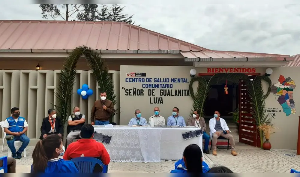 Ceremonia de inauguración de Centro de Salud Mental en Luya. Foto: GOREA.