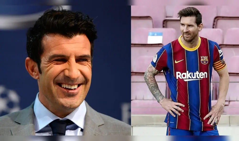 Figo se mostró sarcástico sobre el caso Messi en redes sociales . Foto: composición AFP/EFE Figo se mostró sarcástico sobre el caso Messi en redes sociales . Foto: composición AFP/EFE