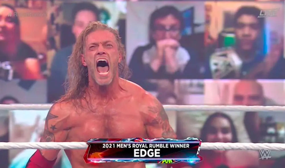 Edge ganó su segundo Royal Rumble. Foto: WWE Edge ganó su segundo Royal Rumble. Foto: WWE