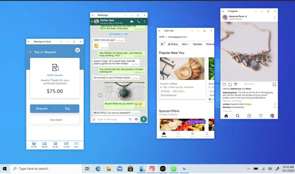 La aplicación Your Phone de Windows 10 ya permite abrir más de una aplicación de tu smartphone. Conoce todos los requisitos. Foto: Microsoft Community La aplicación Your Phone de Windows 10 ya permite abrir más de una aplicación de tu smartphone. Conoce todos los requisitos. Foto: Microsoft Community