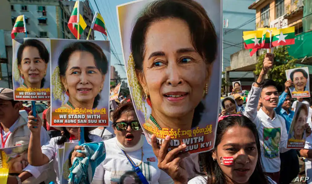 La Constitución birmana ha sido derogada dos veces en la historia reciente: en 1962, cuando el ejército tomó el poder, y en 1988, cuando se instaló la junta militar, después de un golpe de Estado. Foto: AFP