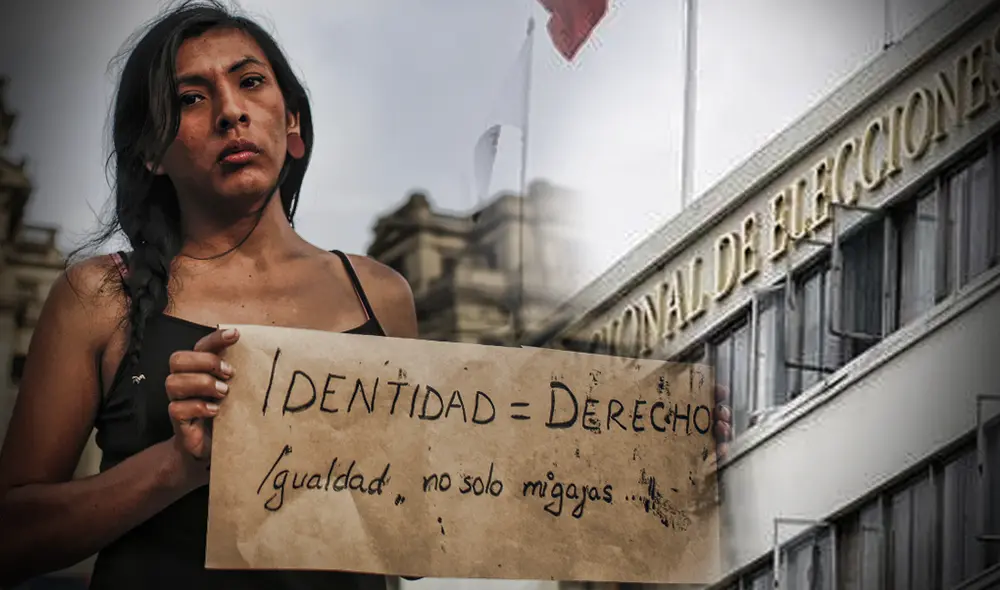 La candidata de Juntos por el Perú denunció ante el Jurado Nacional de Elecciones (JNE) el acoso político transfóbico al que estuvo expuesta. Foto: composición LR