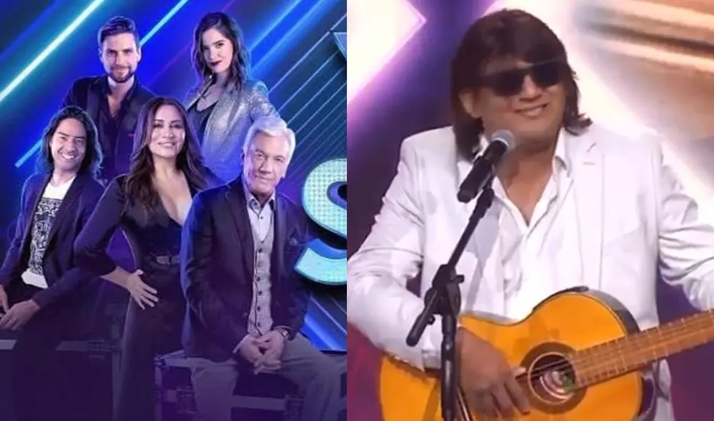 Imitador peruano de José Feliciano en el escenario de Yo soy Chile. Foto: Chilevisión