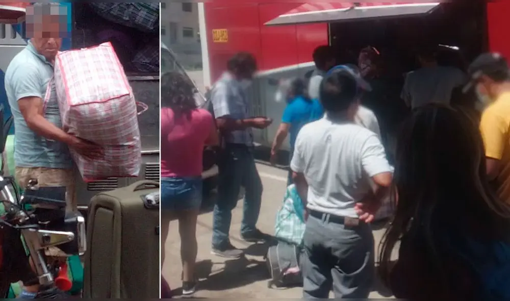 Mayoría de pasajeros no cumple con las medidas dictadas por el Gobierno. Foto: composición La República