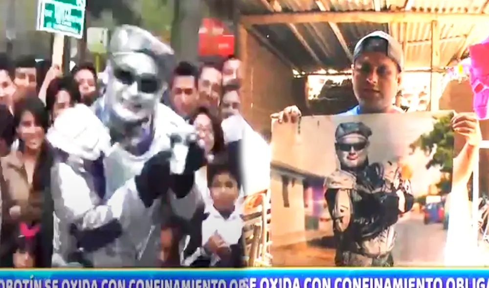 Alan Castillo ‘Robotín’ tuvo que dejar el arte durante el confinamiento. Foto: captura ATV