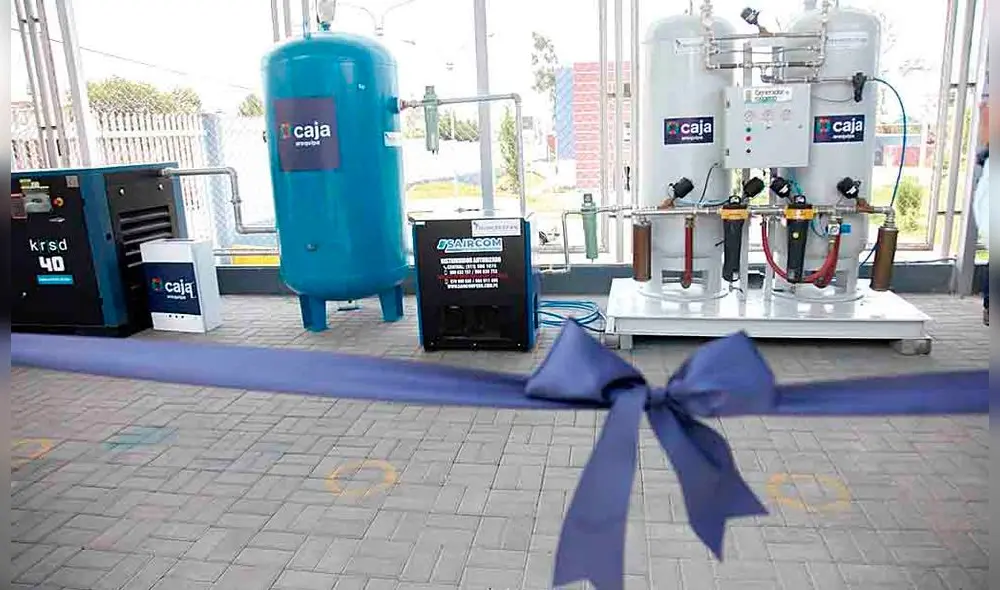 Instalaciones. Planta de producción de oxígeno medicinal fue instalada en hospital municipal en distrito de Cerro Colorado.