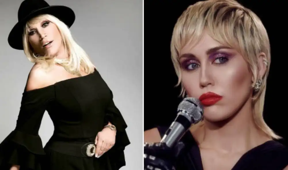 Laura León aprovechó el momento para saludar a la artista estadounidense. Foto: Laura León/Instagram-Miley Cyrus/Instagram