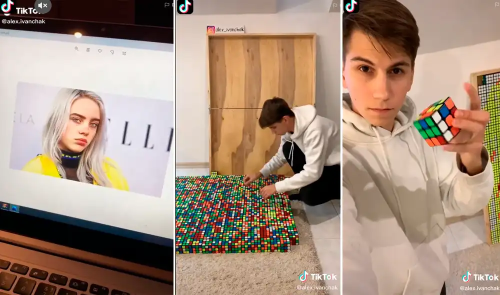 El joven ha demostrado tener gran talento para formar imágenes de sus personajes favoritos. Foto: captura de TikTok