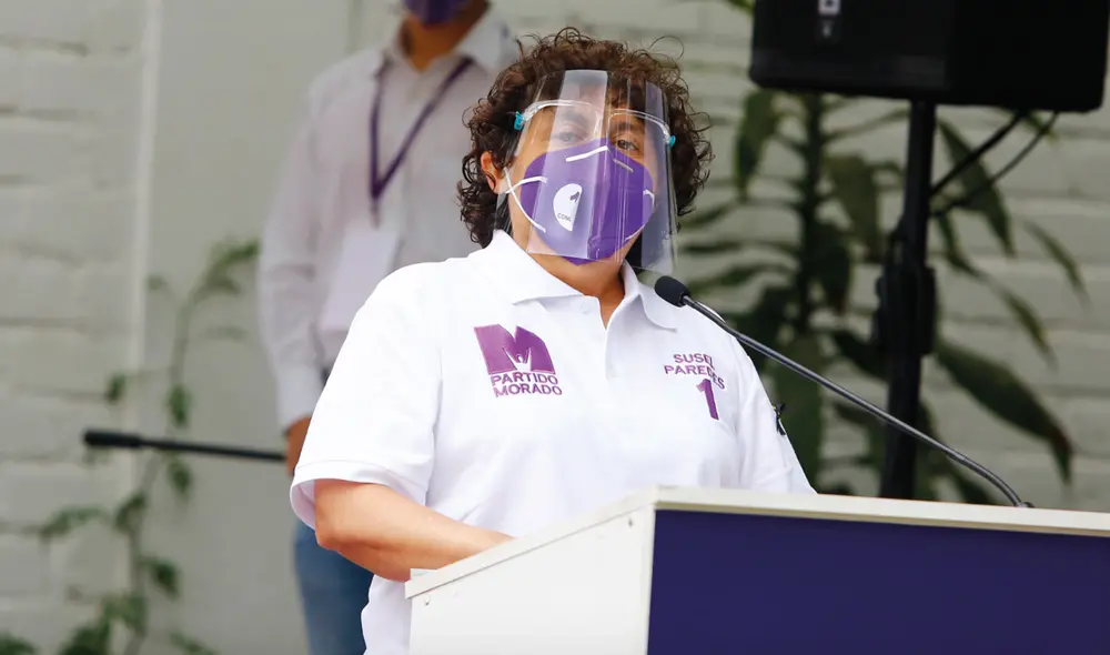 Paredes postula al Congreso por el Partido Morado con el número 1. Foto: La República