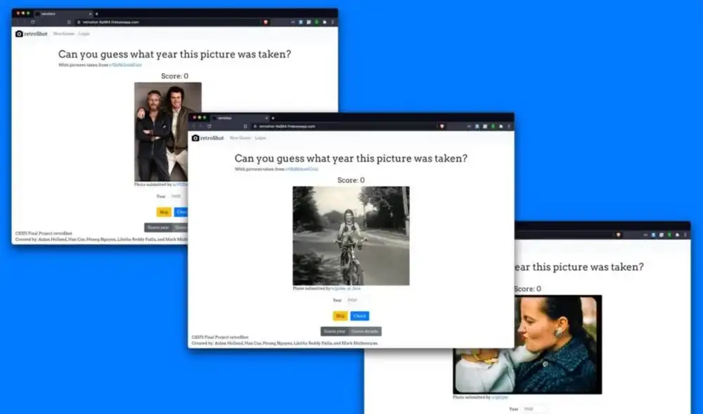 ¿Tienes talento para descifrar en qué año se tomaron las fotografías con solo verlas? Entonces, no debes dejar de probar este auténtico juego web. Foto: Hipertextual