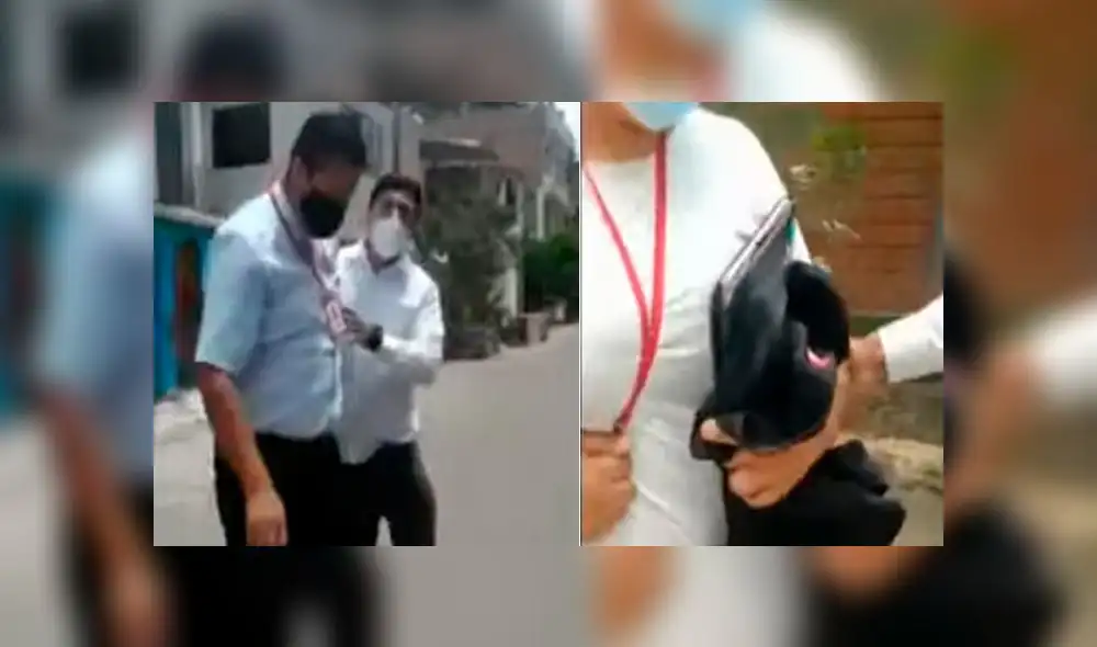 Sujetos fueron puestos a disposición de las autoridades. Foto: captura de ATV Sujetos fueron puestos a disposición de las autoridades. Foto: captura de ATV