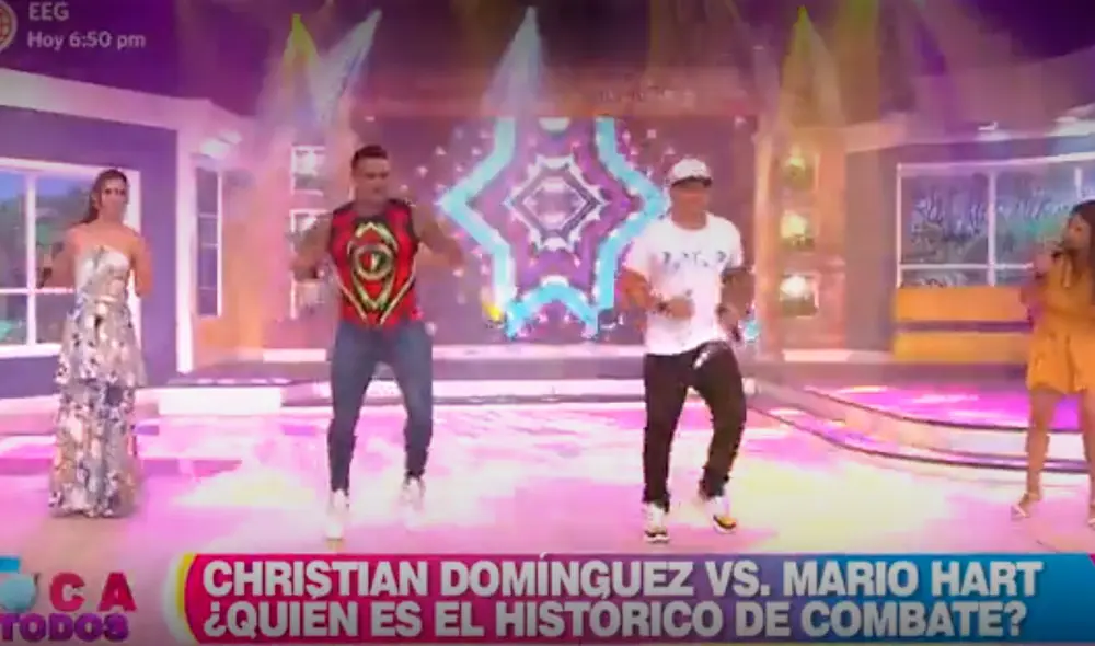 Los chicos reality bailaron en el set de En boca de todos este 4 de febrero. Foto: captura/América TV Los chicos reality bailaron en el set de En boca de todos este 4 de febrero. Foto: captura/América TV