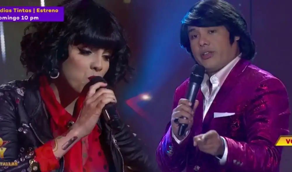 El intérprete decidió cantar uno de los temas más populares del artista original: “Como lo hice yo”. Por su parte, la ‘consagrada’ lo enfrentó con “Flor de amapola”. Foto: composición Latina El intérprete decidió cantar uno de los temas más populares del artista original: “Como lo hice yo”. Por su parte, la ‘consagrada’ lo enfrentó con “Flor de amapola”. Foto: composición Latina