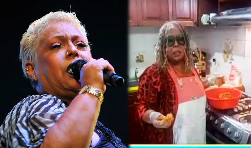 La cantante presentó su nuevo emprendimiento. Foto: Javier Quispe / La República / captura ATV