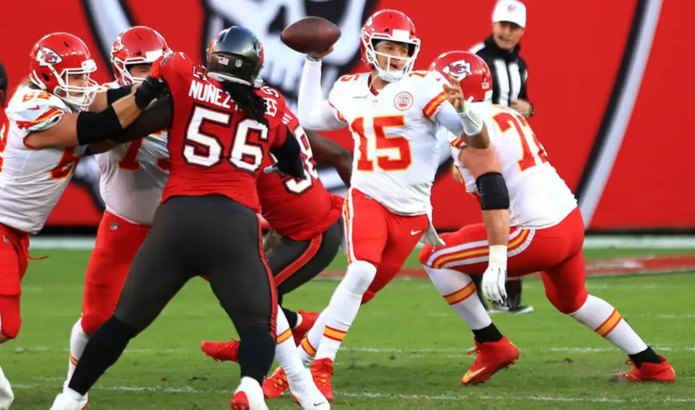 Chiefs ganó dos veces el Super Bowl, mientras que Buccaneers lo hizo en una oportunidad. Foto: AFP