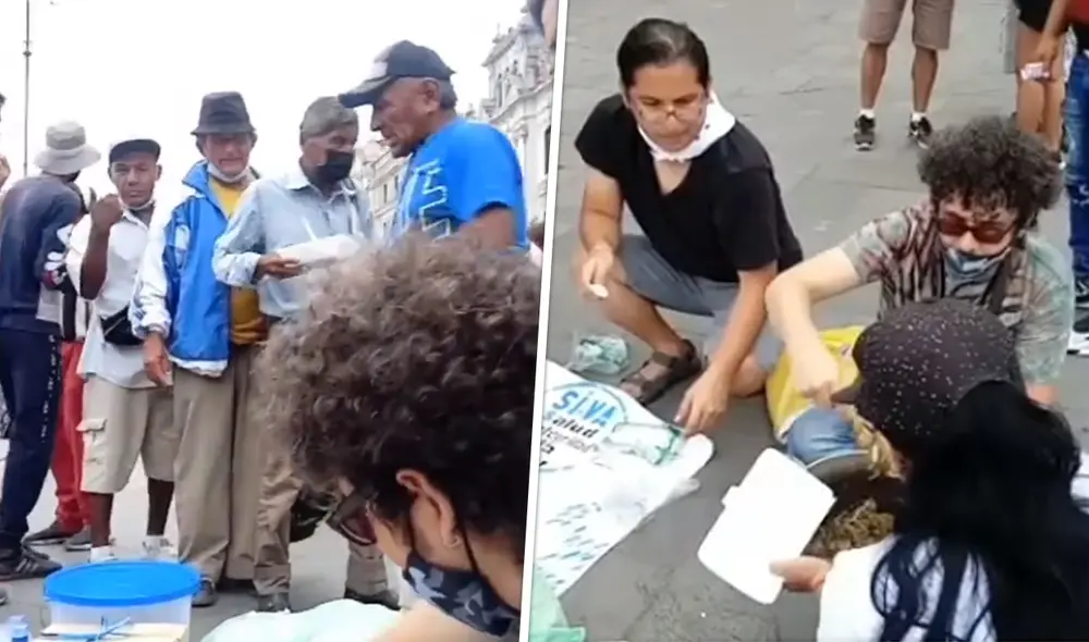 Miguel Samamé, imitador de Gustavo Cerati, apoya a personas de bajos recursos en la cuarentena. Foto: Miguel Samamé/ Facebook