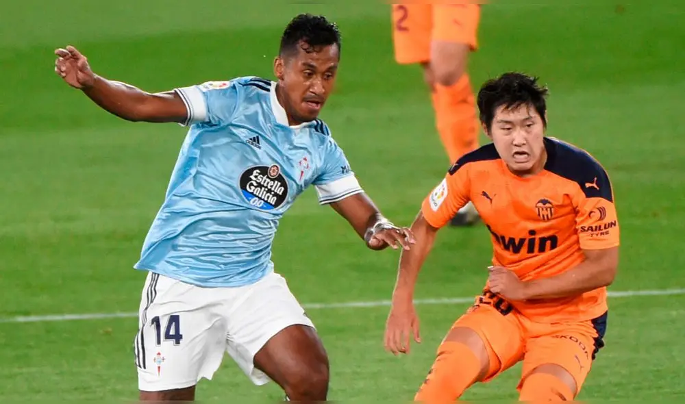 Renato Tapia es el jugador que más minutos ha disputado en el Celta con 1.691 minutos. Foto: AFP Renato Tapia es el jugador que más minutos ha disputado en el Celta con 1.691 minutos. Foto: AFP